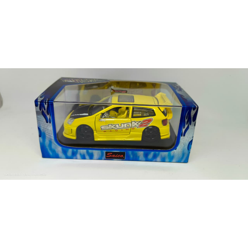 Saico 1/32 Honda Civic Type R Skunk Racing - RARE