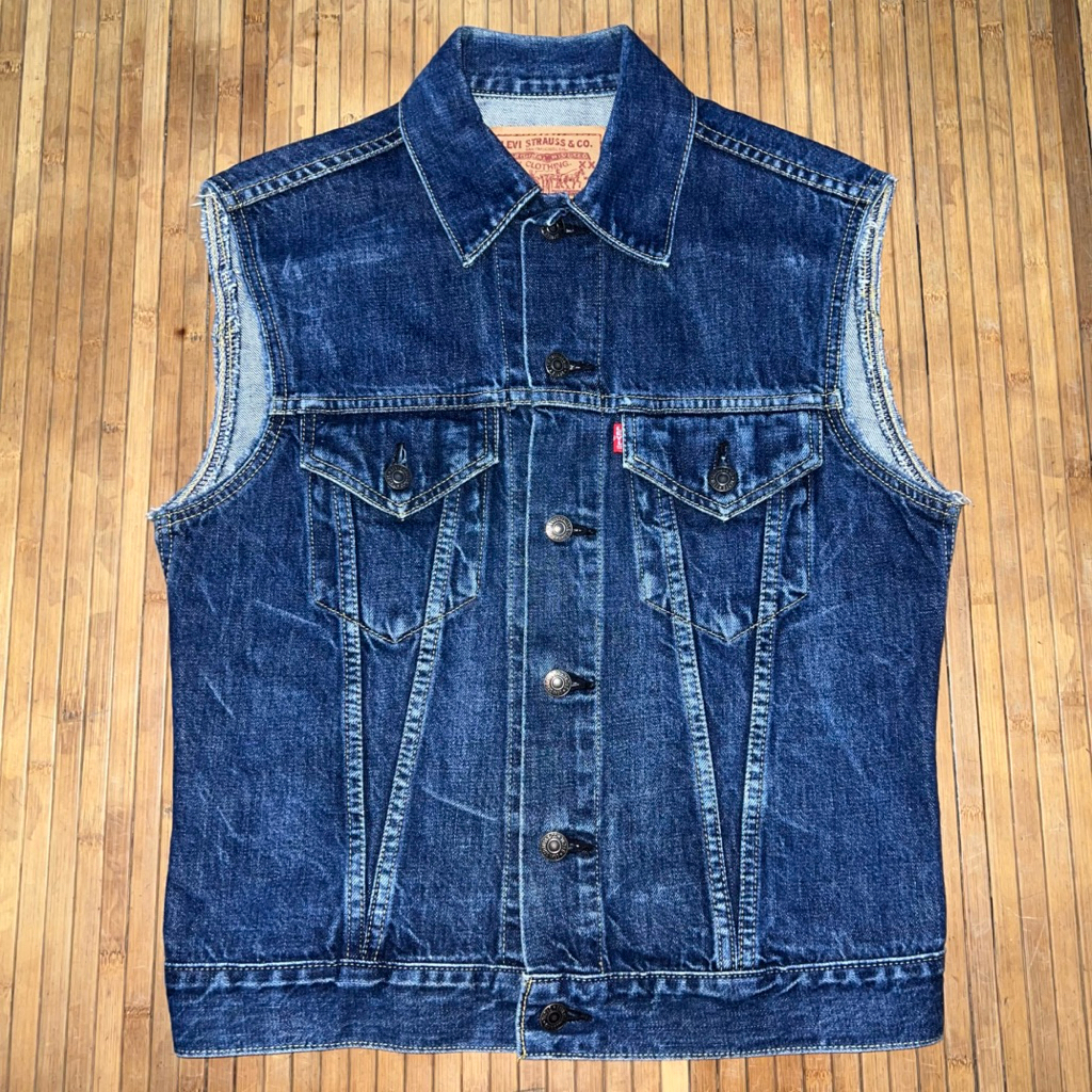 VINTAGE LEVIS 71557 JAPAN DENIM JEANS TRUCKER JACKET