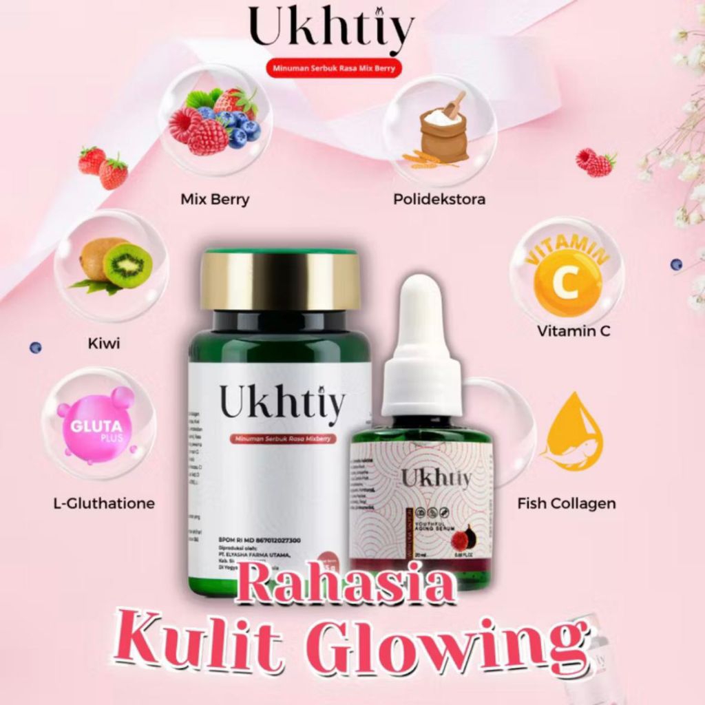 Suplemen vitamin Collagen + Serum Dna salmon - kulit kenyal, cerah, atasi penuaan