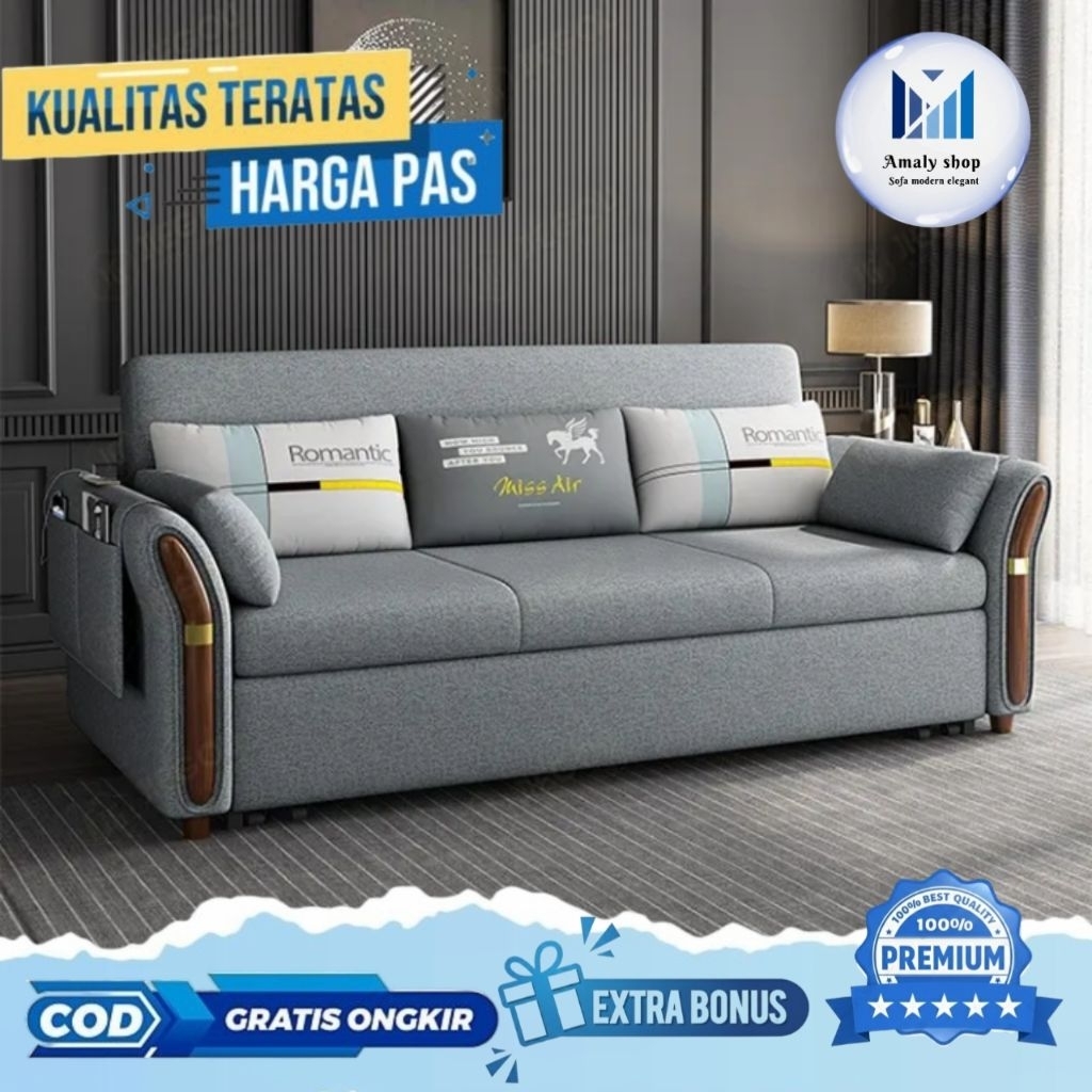 sofa bed minimalis ruang tamu - sofa lipet modern - kasur lipet ruang tv - sofabed modern multifungs