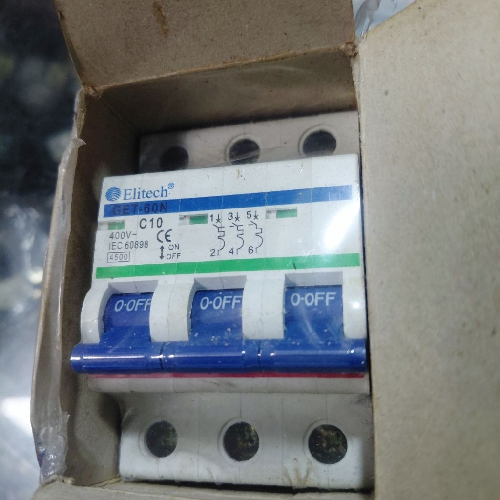 MCB Elitech 3PHASE 10 AMPERE 3P/mcb 10a 3p