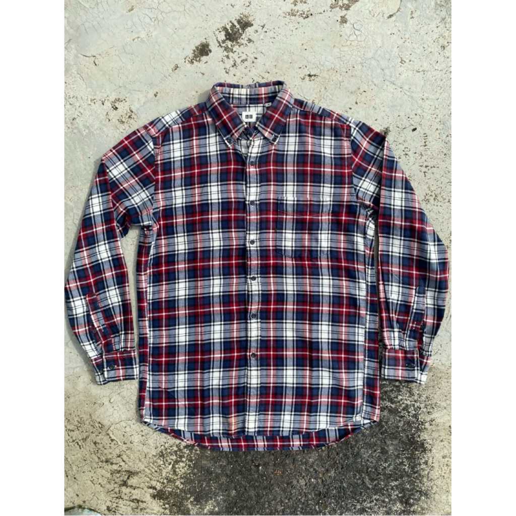 Kemeja Uniqlo Flannel Shirt second