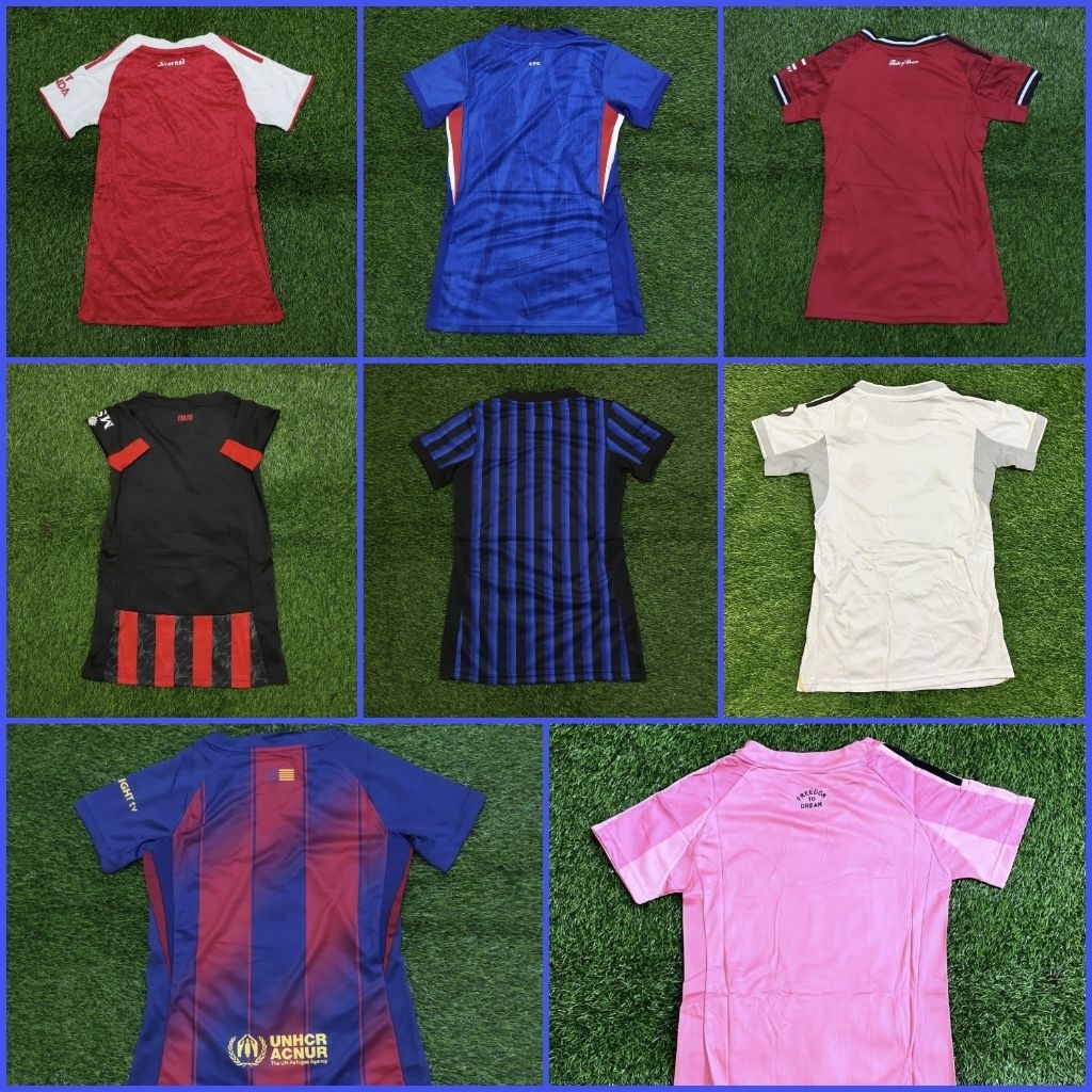 JERSEY BOLA LADIES WANITA LIGA EROPA HOME AWAY 3RD THIRD 2025 2026  ARSENAL MANCHESTER UNITED CHELSE