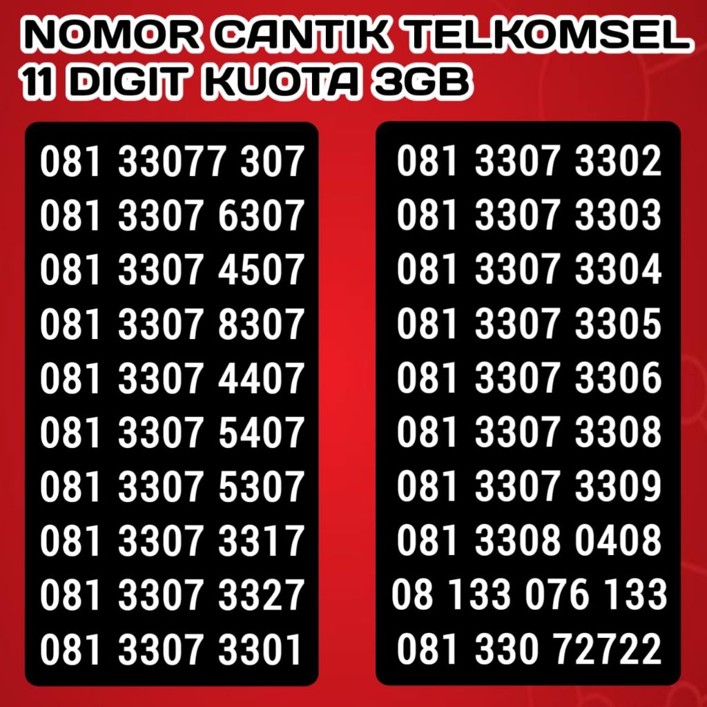 NOMOR CANTIK SIMPATI 11 ANGKA