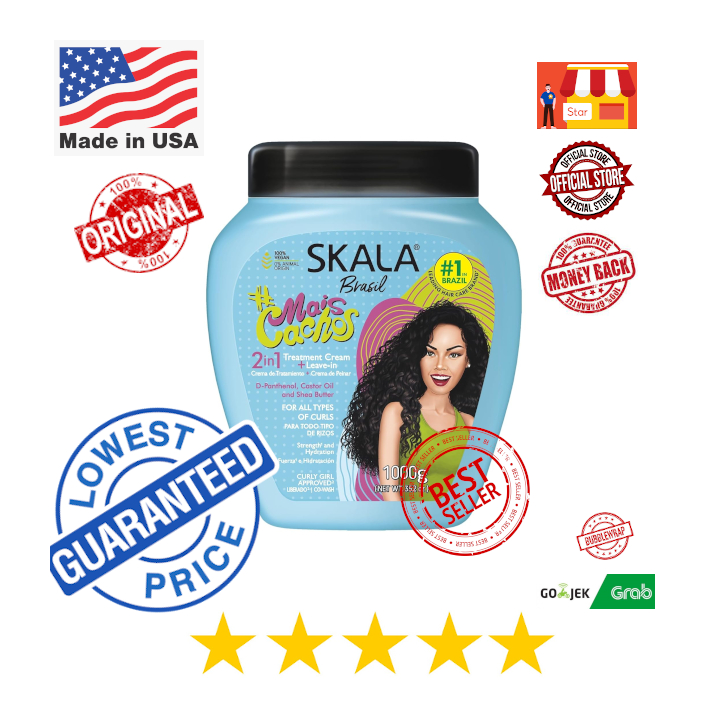 SKALA USA | BRAZIL | Mais Cachos | Hair Type 3ABC | Eliminate Anti Frizz | For Curly Hair | 2 in 1 C