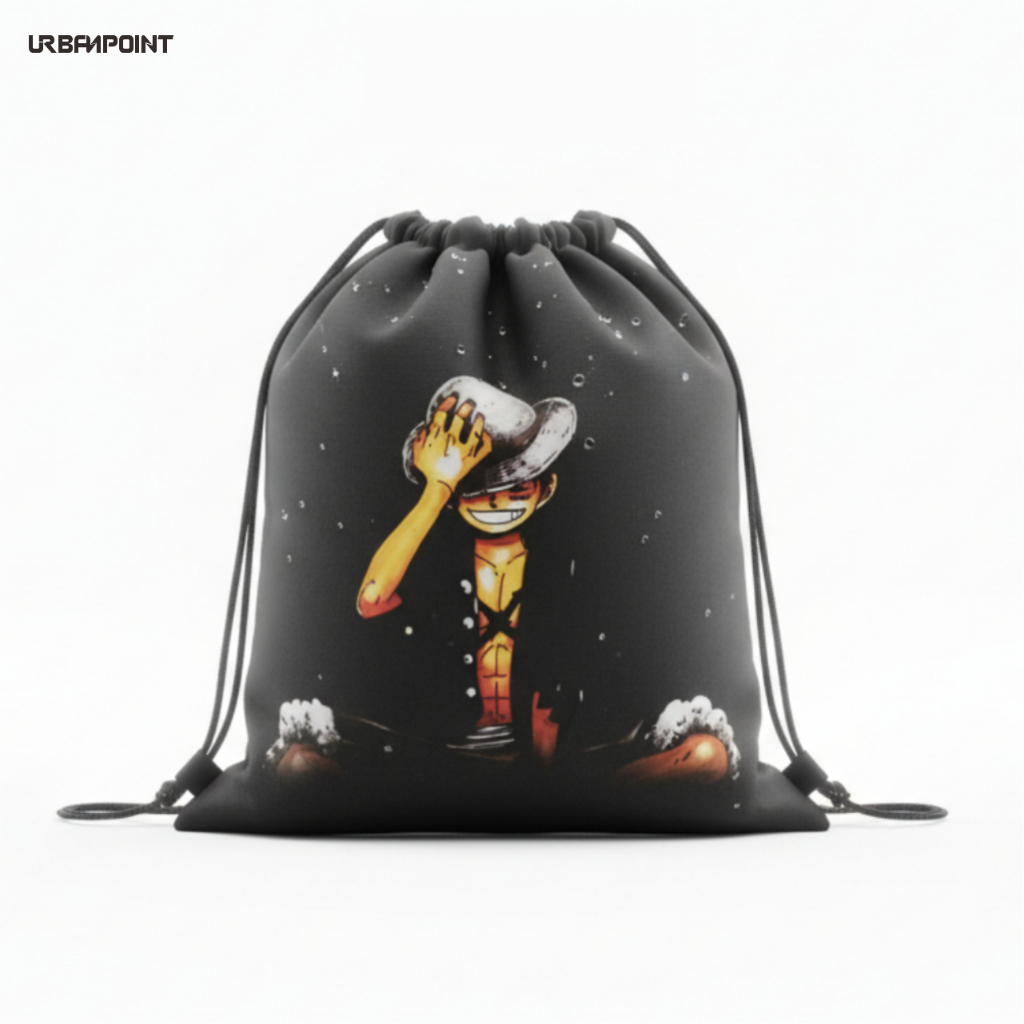 Tas Serut Anime Gymsack String Bag Pria Wanita Tas Sekolah Multifungsi