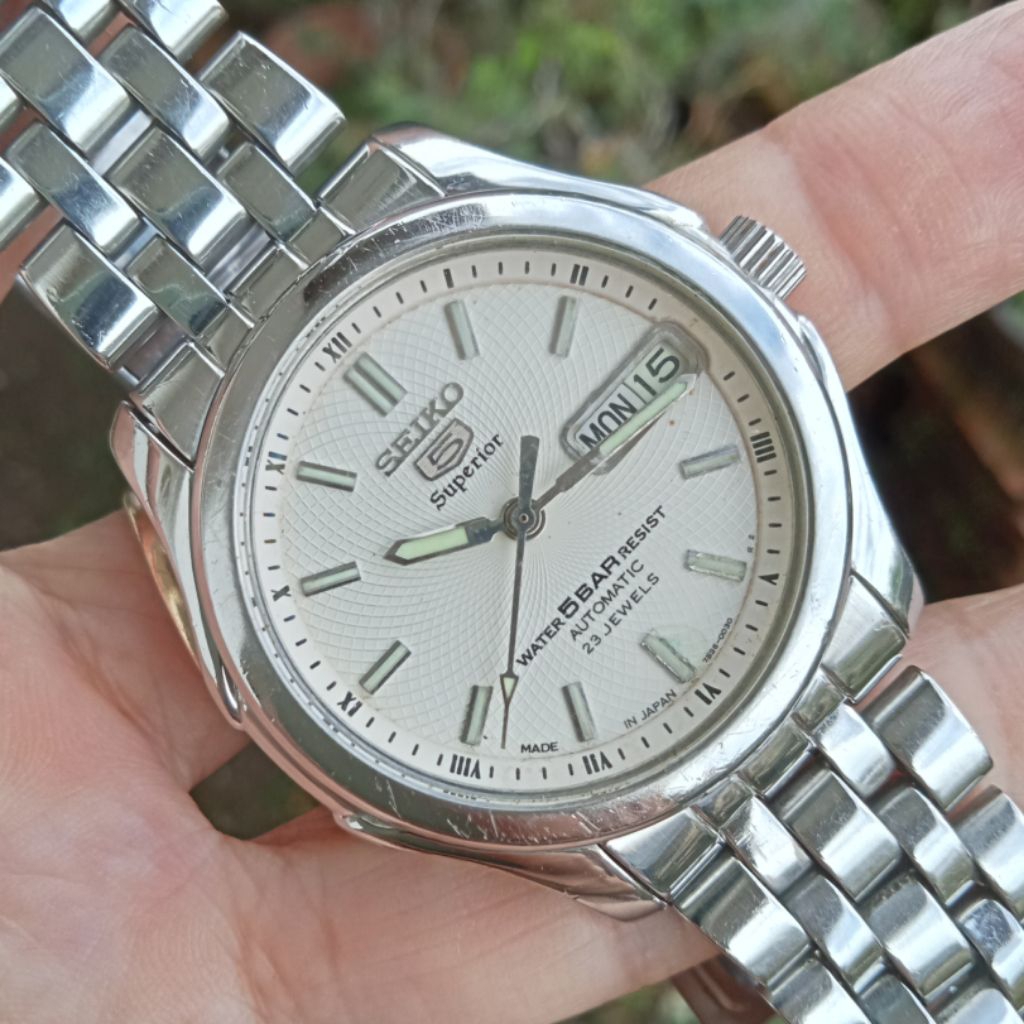 Seiko Superior Cal 7s36-0030 White Dial Automatic
