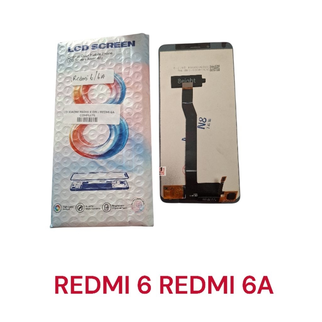 LCD REDMI 6 REDMI 6A ORIGINAL (hitam)