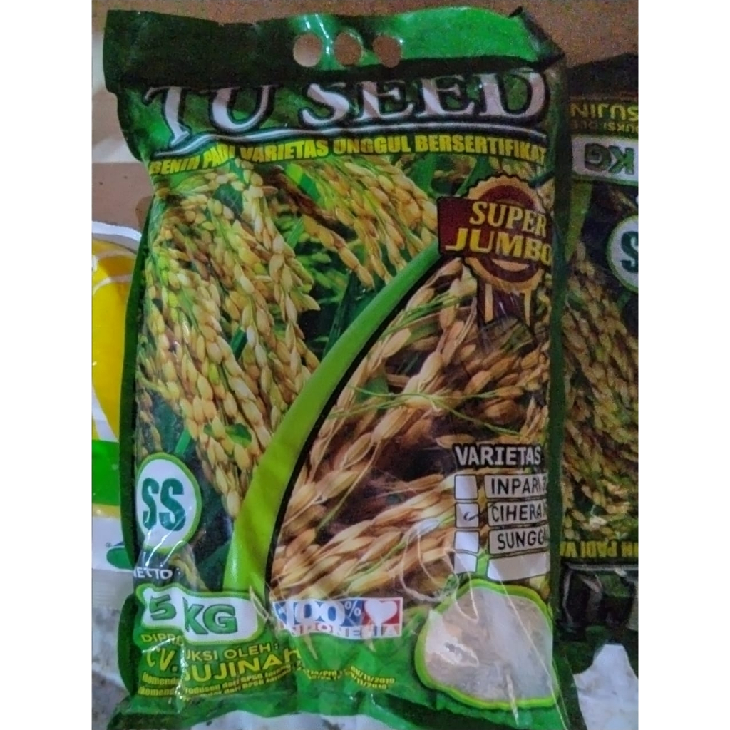 Benih Padi Ciherang Super Jumbo Tu Seed 5 kg, Benih Padi Ciherang Super Jumbo