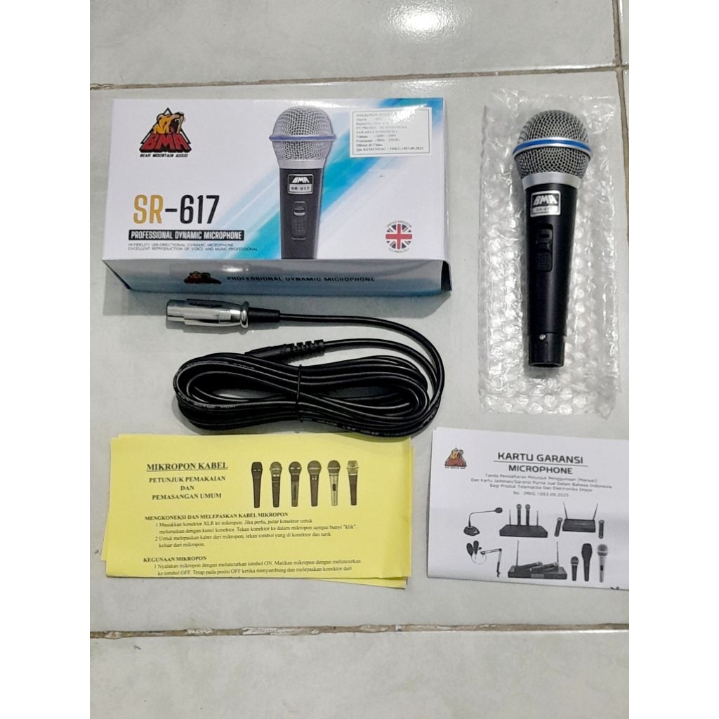 MICROPHONE BMA SR-617 MIC BMA SR-617 ORIGINAL