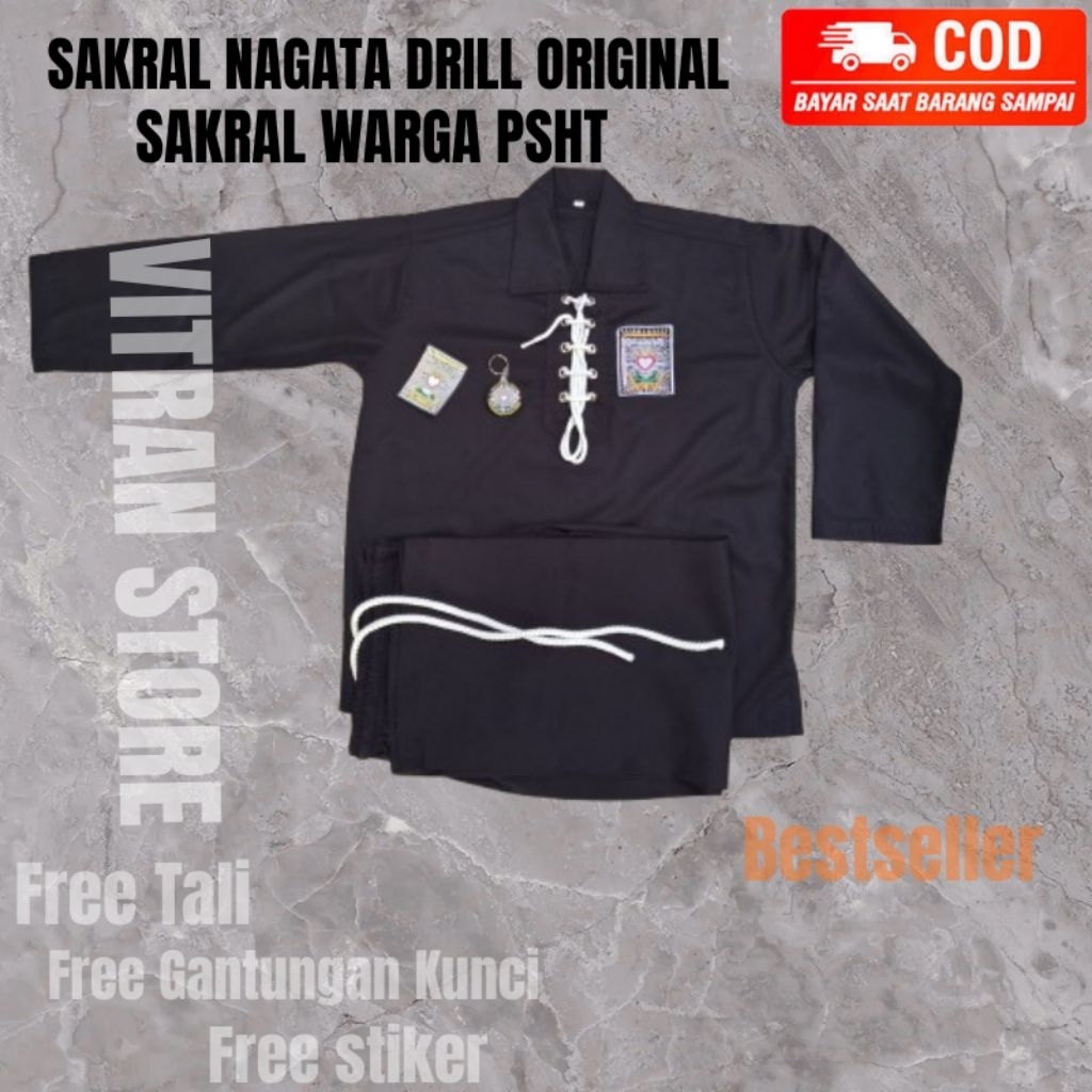 Sakral Warga PSHT Nagata Drill Grade A + BED IPSI Original-Halus&Tebal