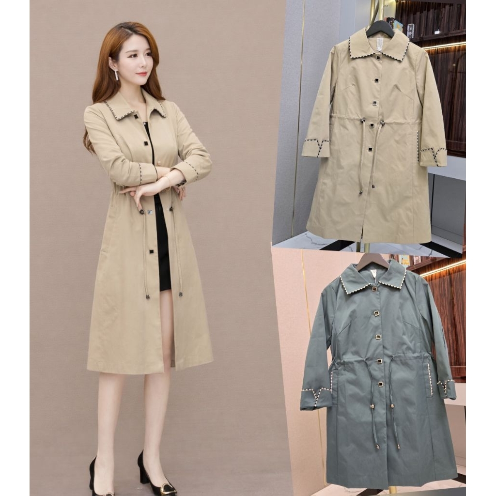 TRENCH COAT WANITA FASHION PREMIUM