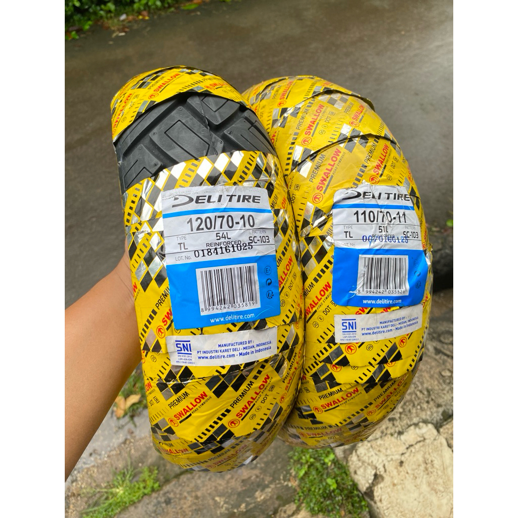 Paketan ban swallow ring 10 & 11 vespa lx125 s125