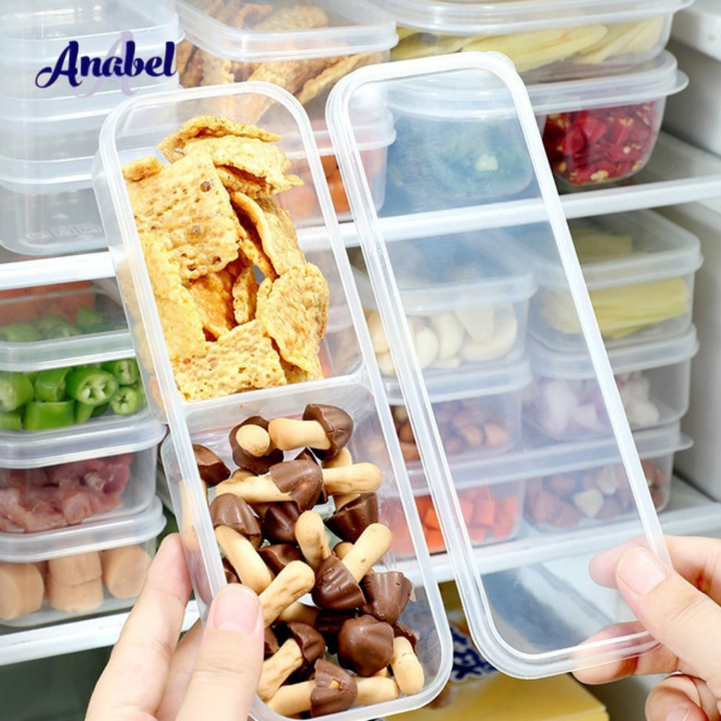 Kotak Makan Plastik Sekat Kedap Udara Tempat Penyimpanan Makanan Bahan Dapur Food Container Box