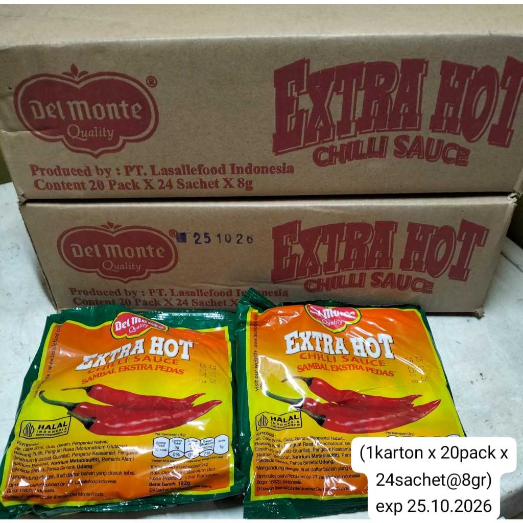 Delmonte Extra Hot Sachet 8 gr