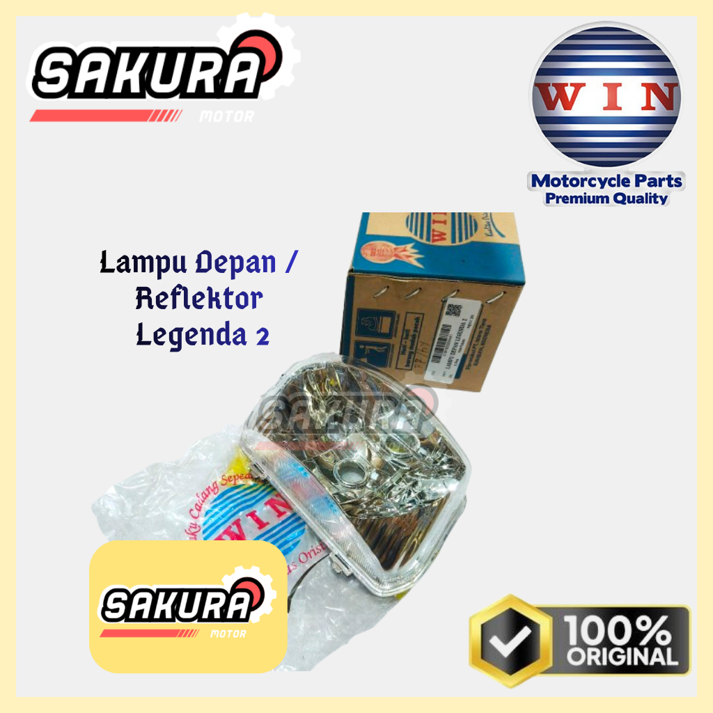 Lampu Depan / Reflektor Legenda 2 Original WIN