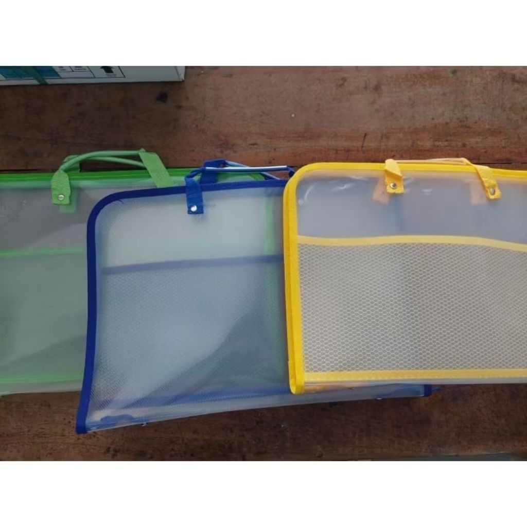 ZIPPER BAG TENTENG TENGAH / MAP DOKUMEN / TAS DOKUMEN ANTI AIR