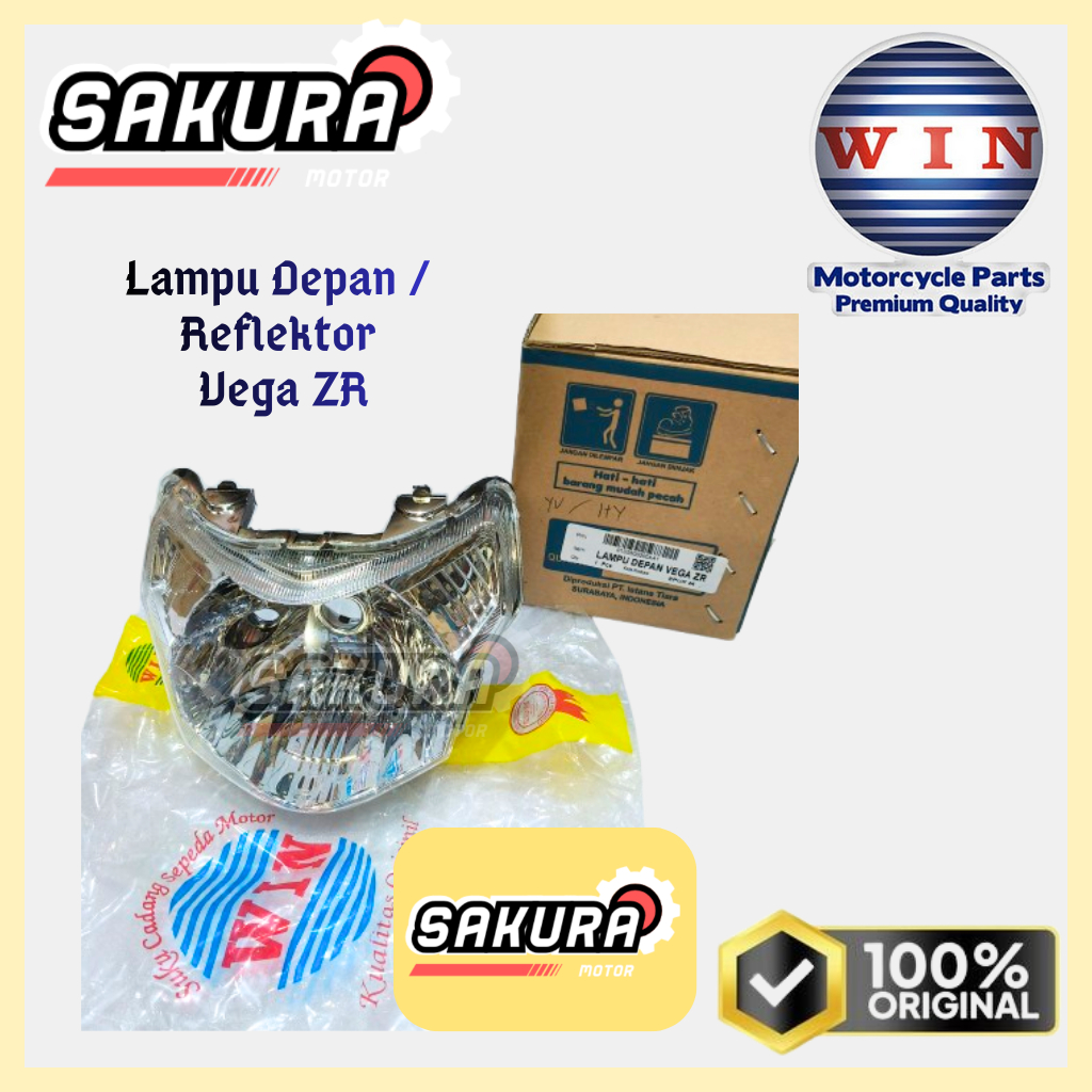 Lampu Depan / Reflektor Vega ZR Original WIN