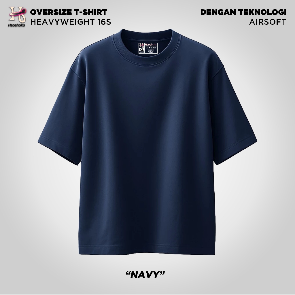 TERBARU Haoshoku Kaos Oversize 16s Tebal Sepia Tint