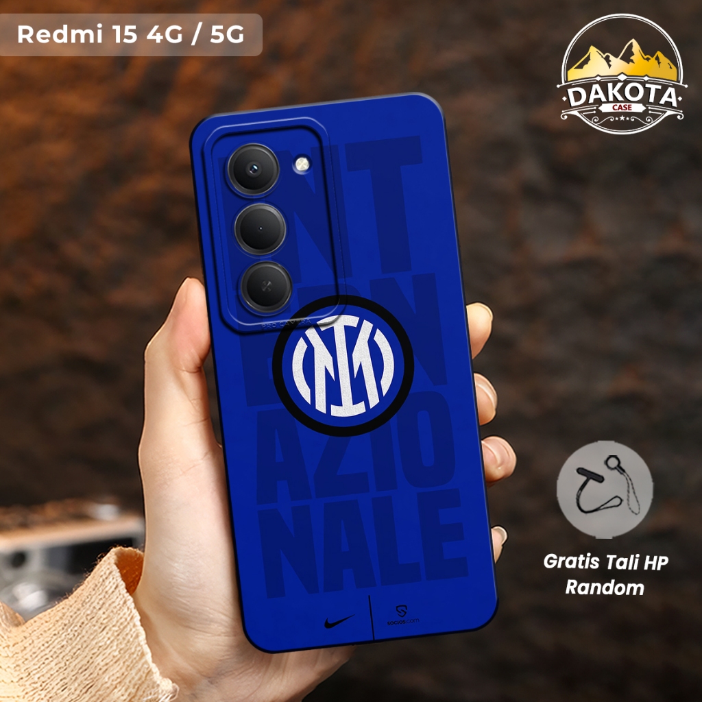 Softcase For Xiaomi Redmi 15 4G/5G Redmi 15C 14C 13 13C 12 12C Motif Inter Milan  | Xiaomi Redmi 15 