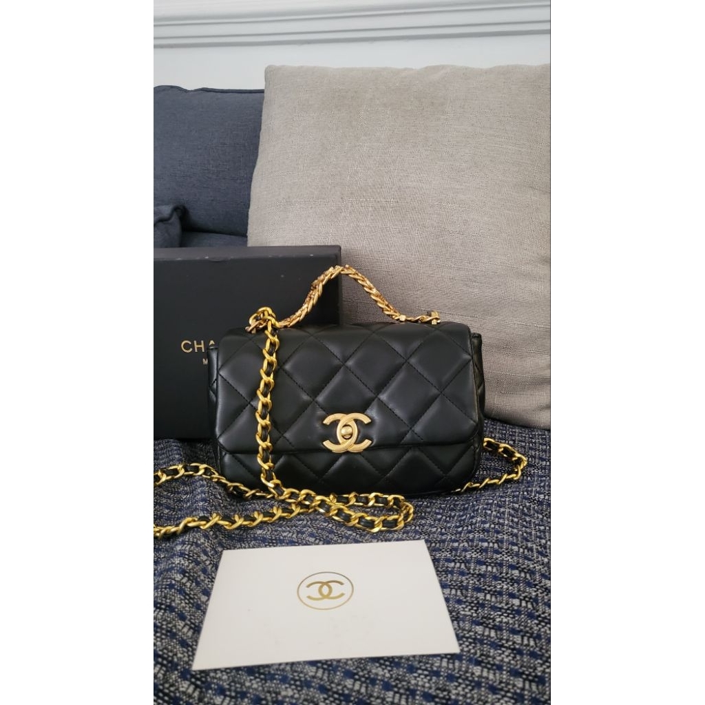chanel queen bag vip giftSize 22x13x71