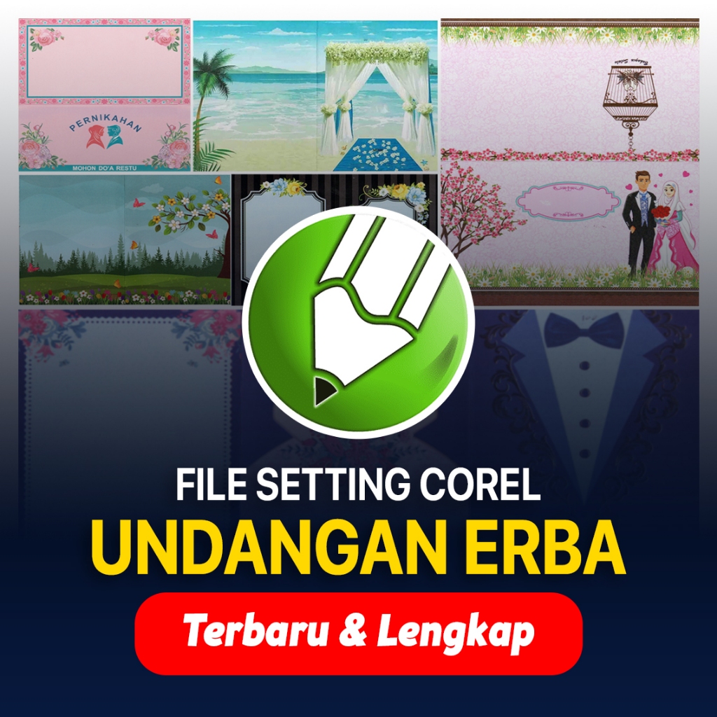 File Corel Undangan ERBA Terbaru Lengkap 99 file