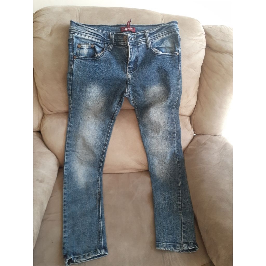 Celana Panjang Jeans Wanita / Anak Preloved Second Branded Ori ' LOF JEANS ' ( LP 76 P 86 )