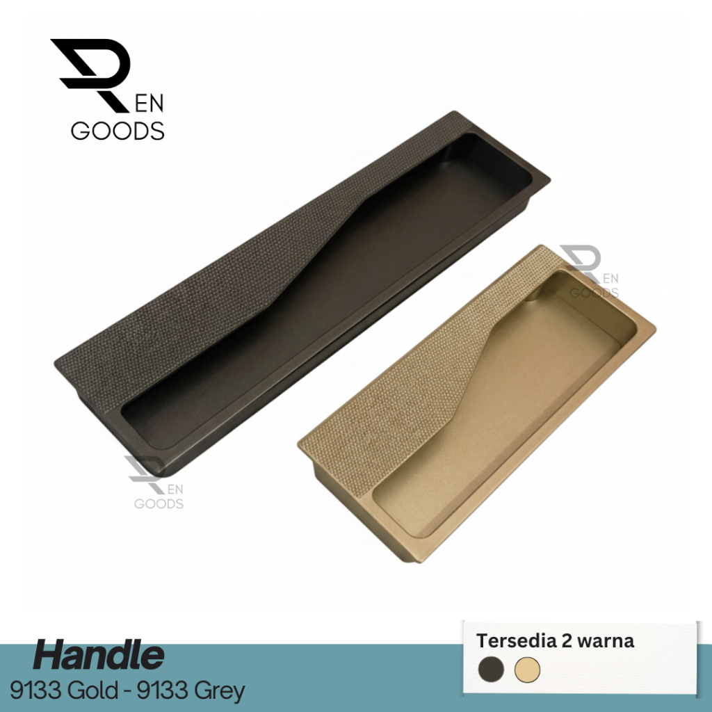 Handle Tanam Grey / Handle Tanam Gold / Handel Tanam Lemari / Handle Tanam Laci 9133