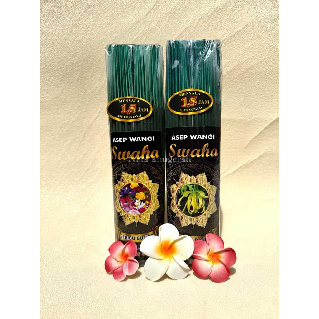 Dupa Swaha 800 Gram Abu Dingin Isi ±250 Stik Dupa Sembahyang Hijau