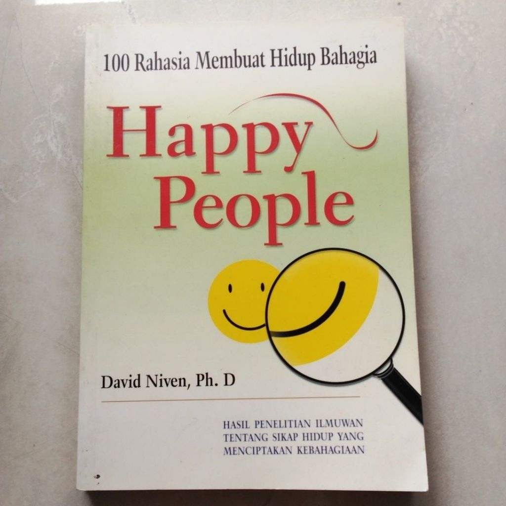 Happy People #100 Rahasia Membuat Hidup Bahagia ( ORI BEKAS ) - David Niven