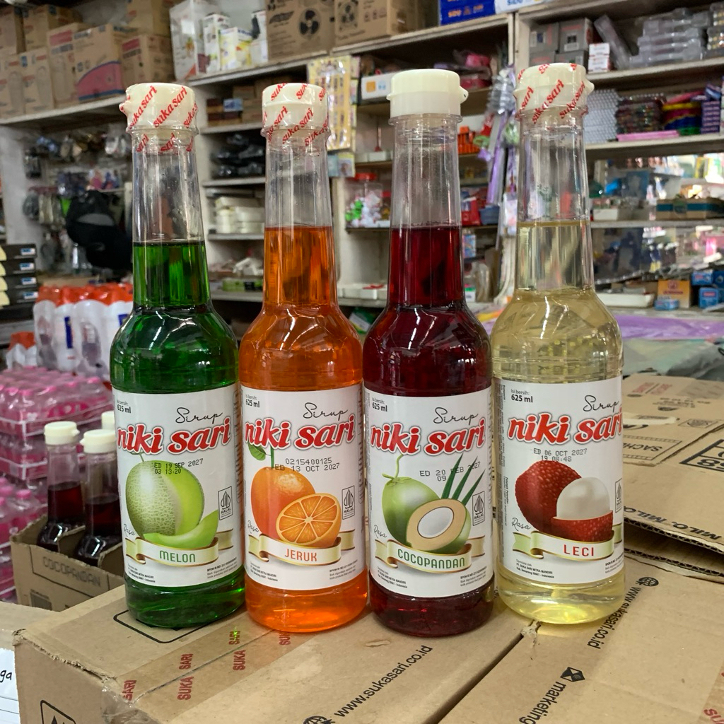 SIRUP NIKI SARI KEMASAN BOTOL PLASTIK 625ML