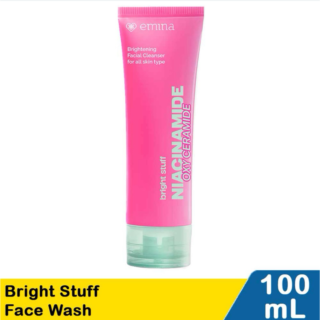 EMINA BRIGHT STUFF FACIAL WASH 100ML NIACINAMIE FACE WASH EMINA SABUN WAJAH EMINA SABUN MUKA
