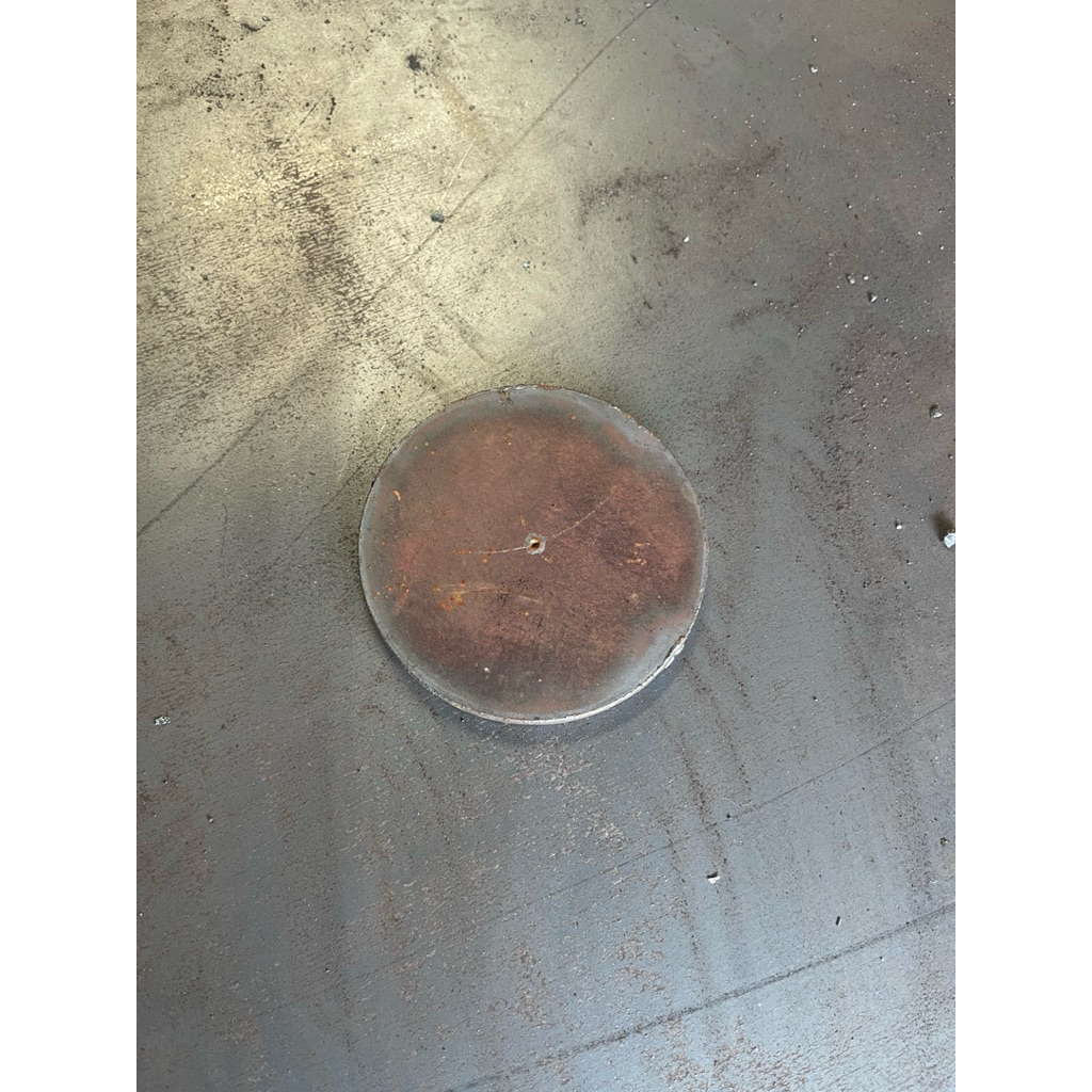 Besi plat bulat tebal 10mm diameter 45mm