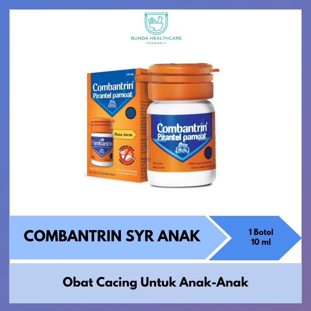 Combantrin Sirup Anak-anak | Obat Cacing Sirup untuk Anak-Anak