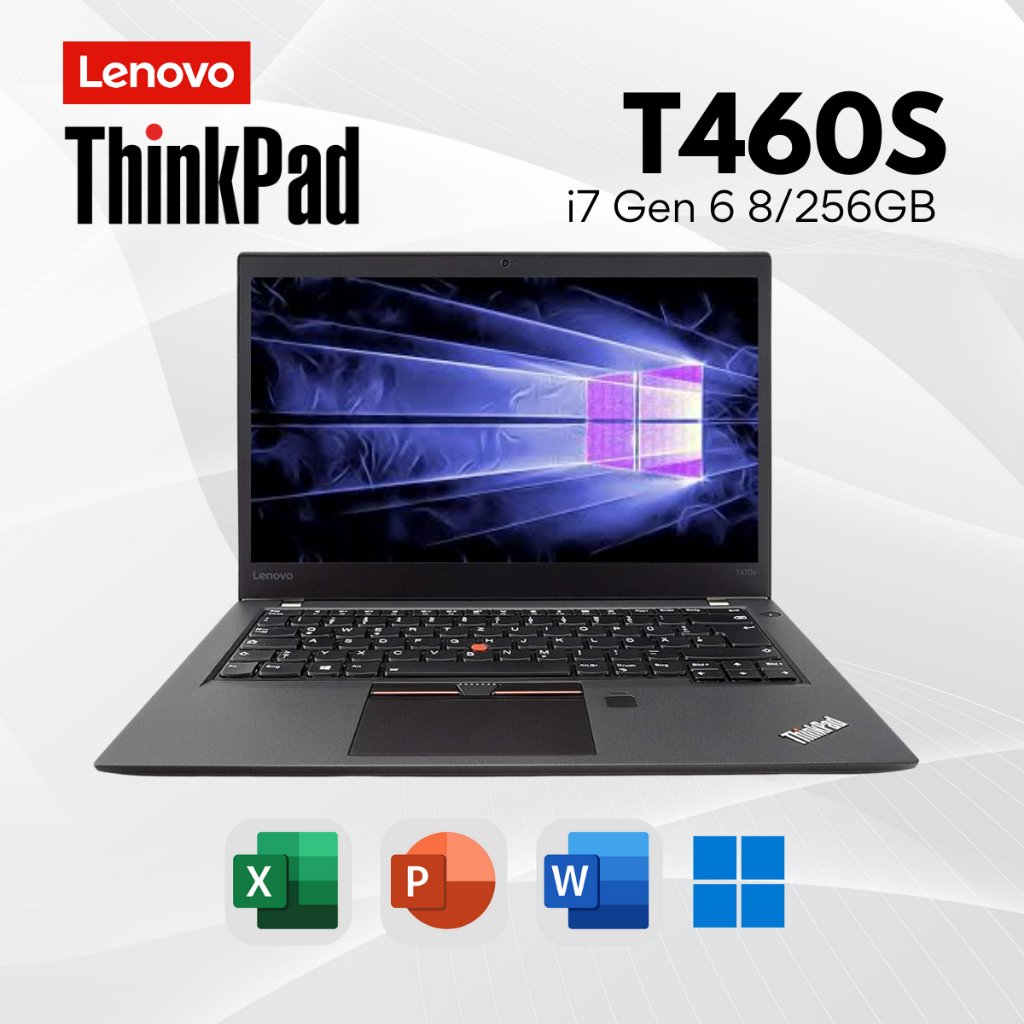 Laptop Lenovo Thinkpad T460/T460S Intel Core i5 Gen 6300U Ram 8GB SSD 256GB Layar 14 Inch
