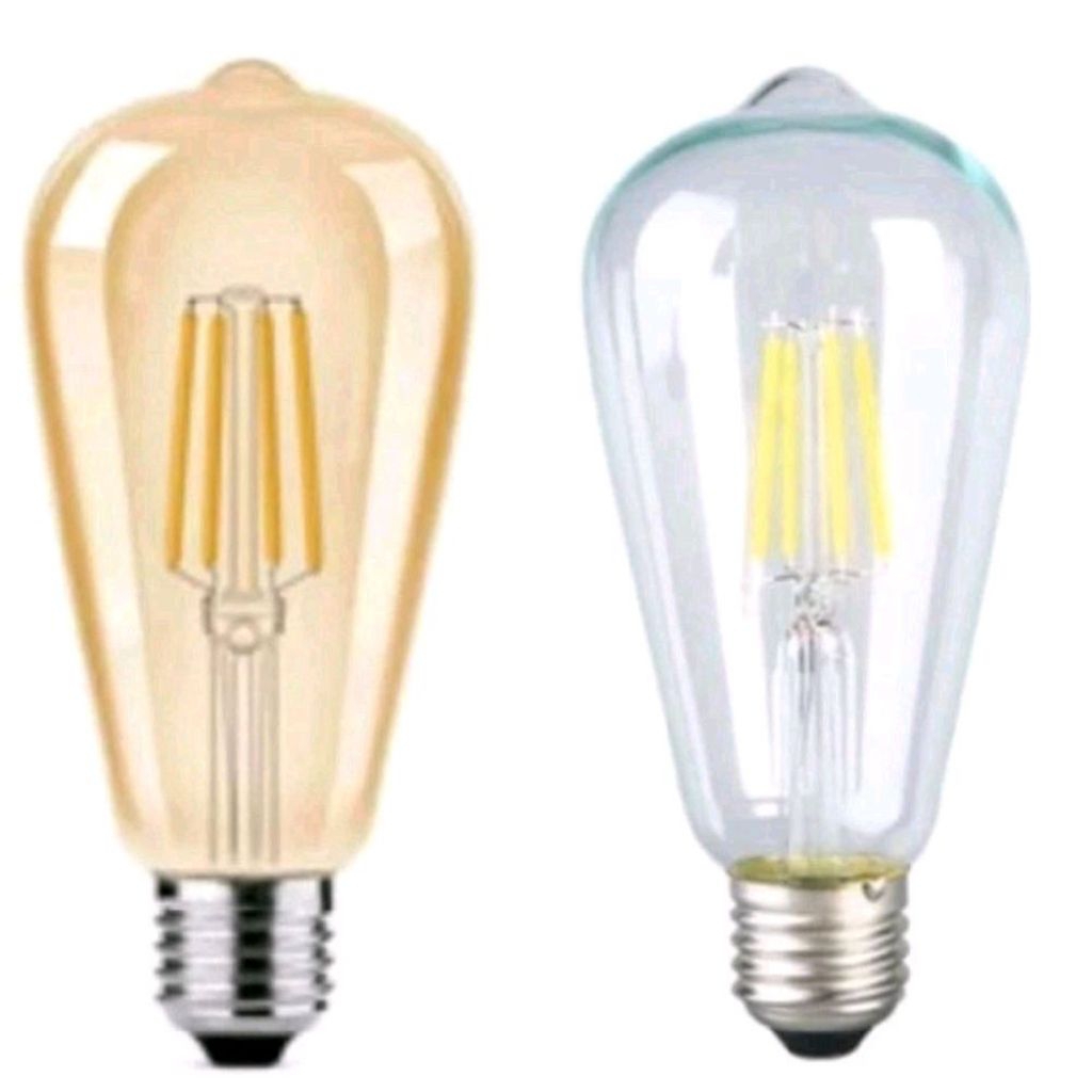 Lampu LED Dimmer ST64 4watt E27 Dimmable Dimer Lampu LED Filambet Dimmer ST64