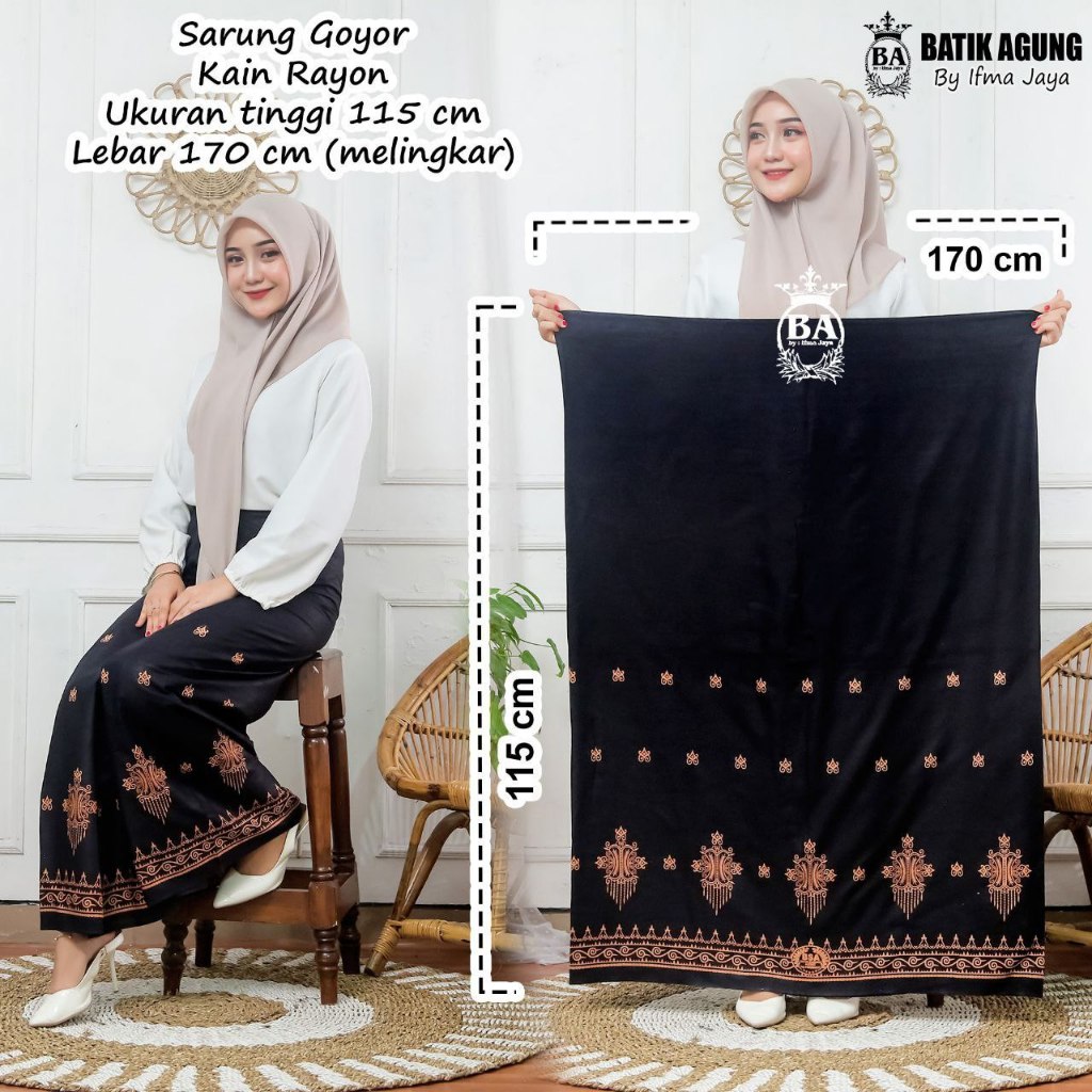 Sarung Batik Aceh Sarung Hitam Manis Sarung Batik Wanita Sarung Santung Sarung Motif Pintu Aceh
