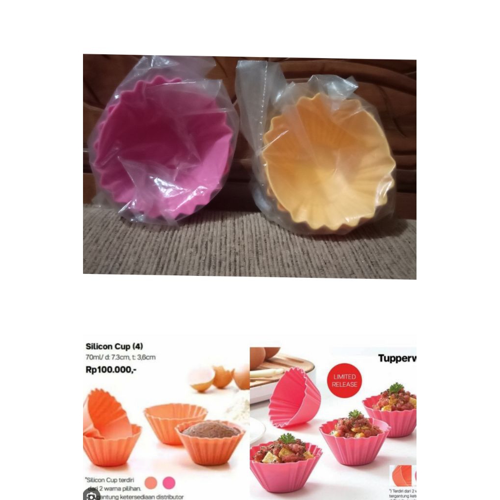 silicon cup Tupperware ORI new