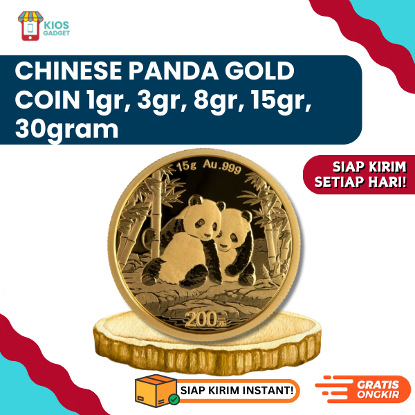 Gold Koin | Koin Emas Chinese China Panda 30Gr 15Gr 8Gr 3Gr 1Gr - ORIGINAL