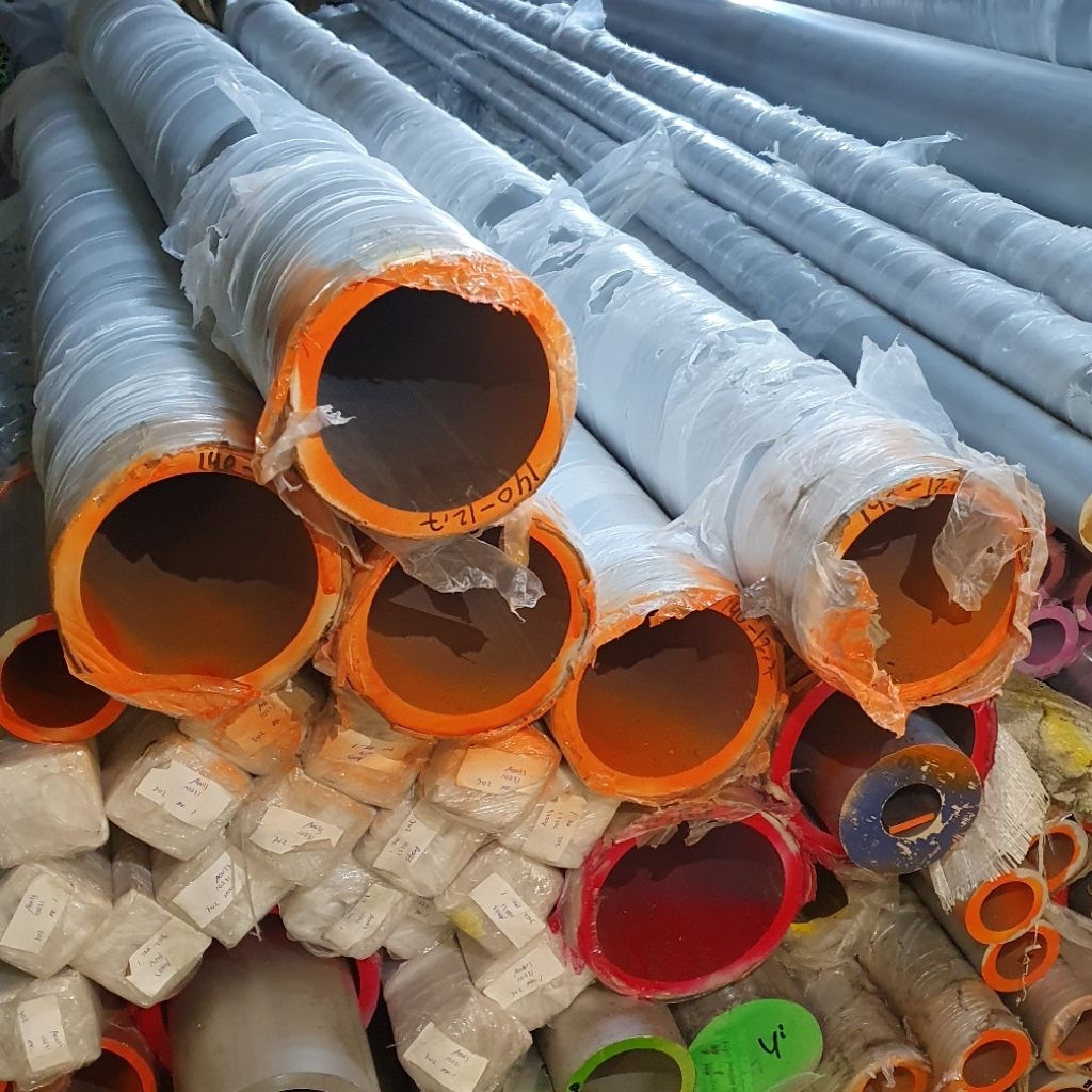 Pipa Alumunium / Aluminium 6063 OD 140 mm x ID 114.6 mm Tebal 12.7 mm Harga panjang per 10 cm • 15 c