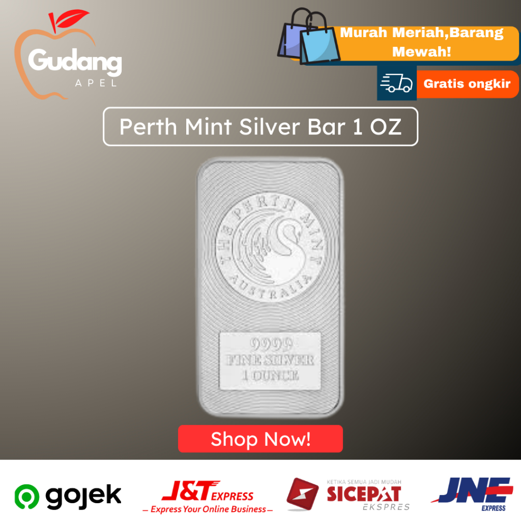 SILVER BATANGAN PERTH MINT 1 OZ AUSTRALIA 999.9