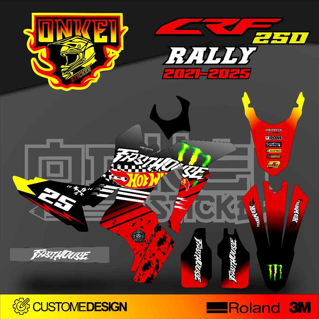 DECAL STICKER CRF 250 RALLY 2021-2025 CR2