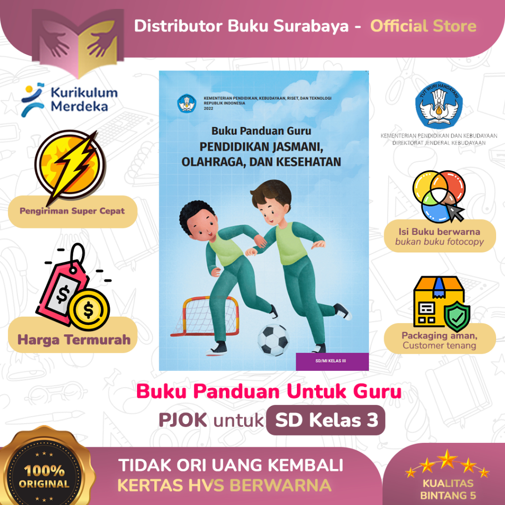 Buku Panduan Guru PJOK Kelas 3 SD - Kurikulum Merdeka