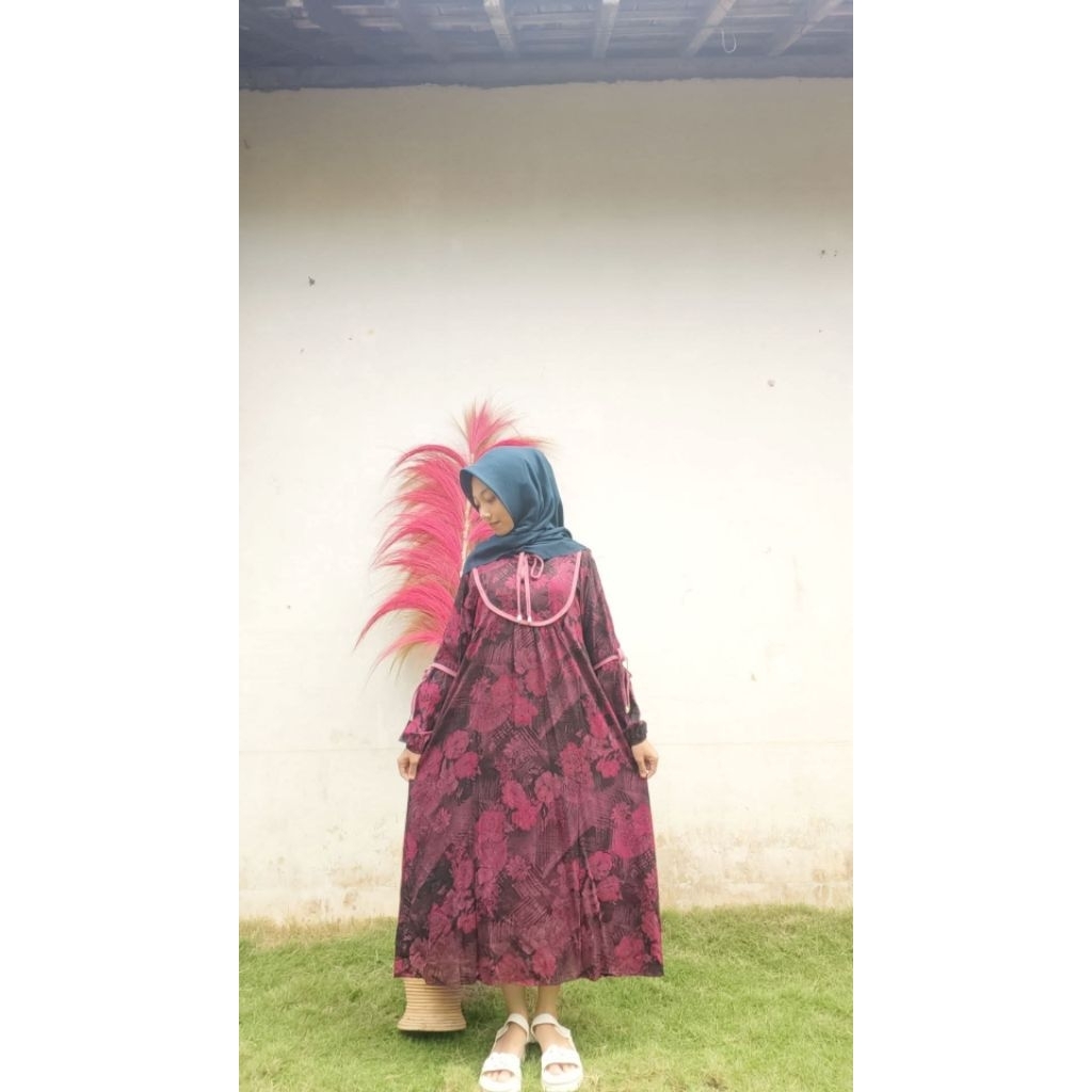 Gamis Midi rayon viscose premium