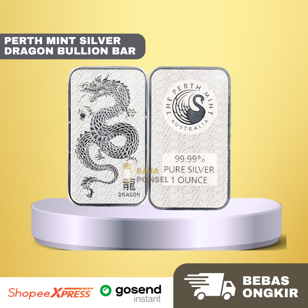 Perth Mint Silver Dragon Bullion Bar  1 oz - ORIGINAL