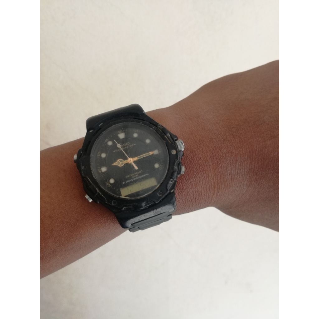 Jam Casio AQ130BW Vintage RARE item