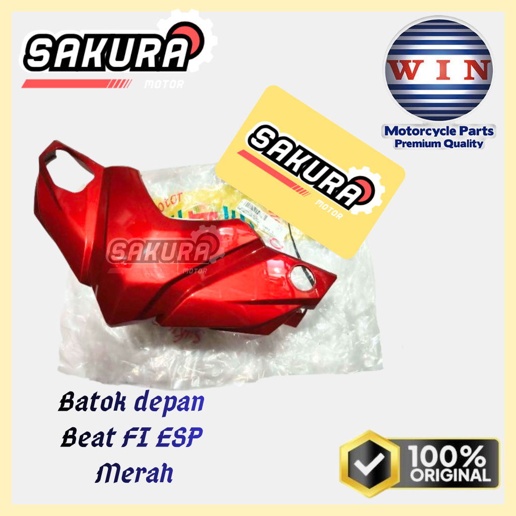 Batok Depan Beat FI ESP Merah Original WIN