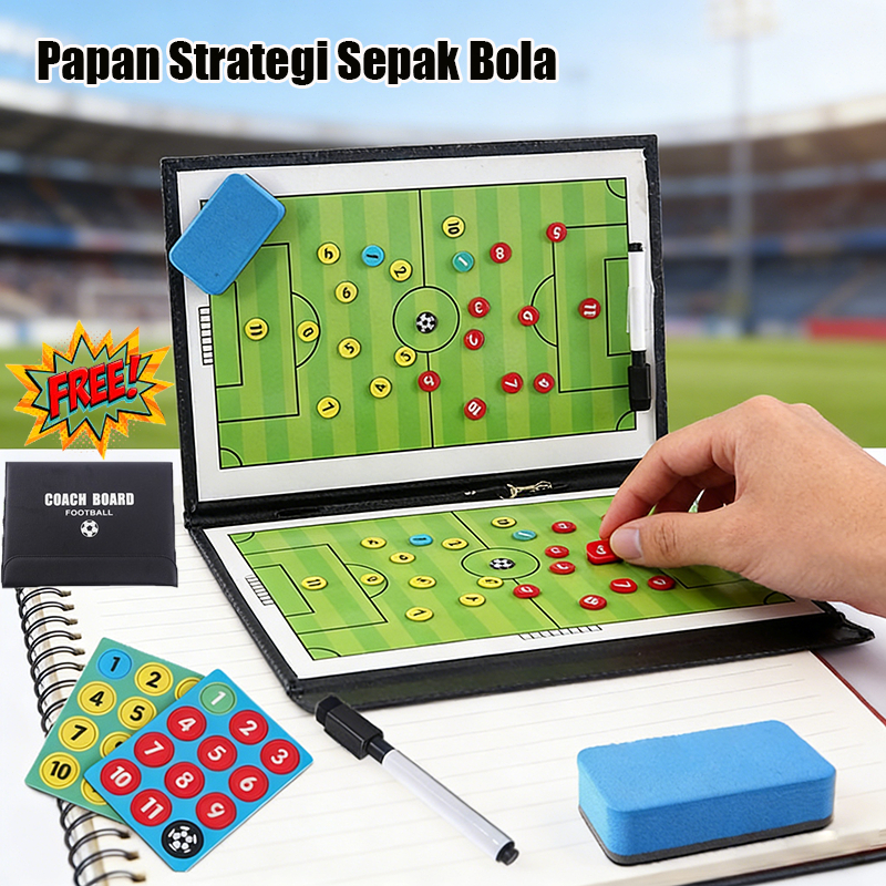 COD Papan Strategi Strategy Board Futsal / Papan Strategi Futsal Magnet – Alat Pelatih Sepakbola