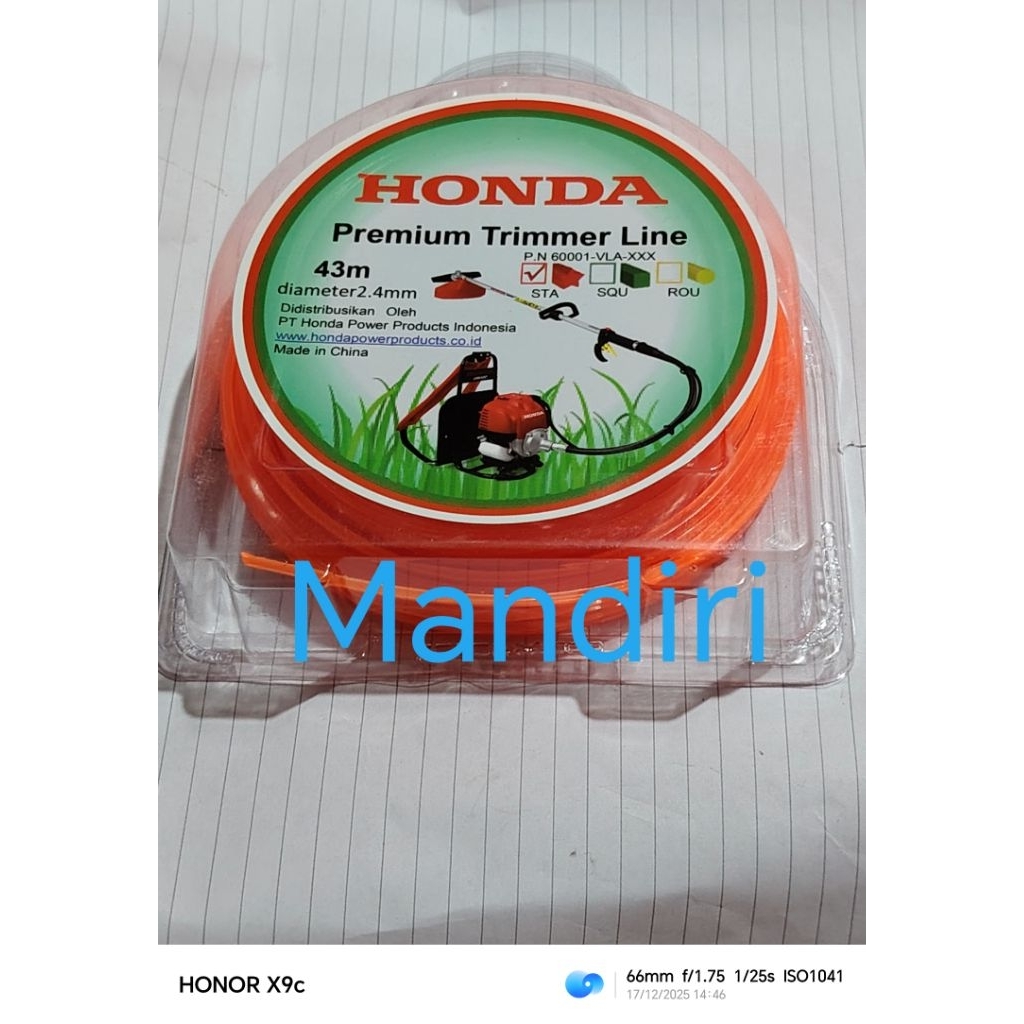 tali senar mesin rumput Honda original model bintang