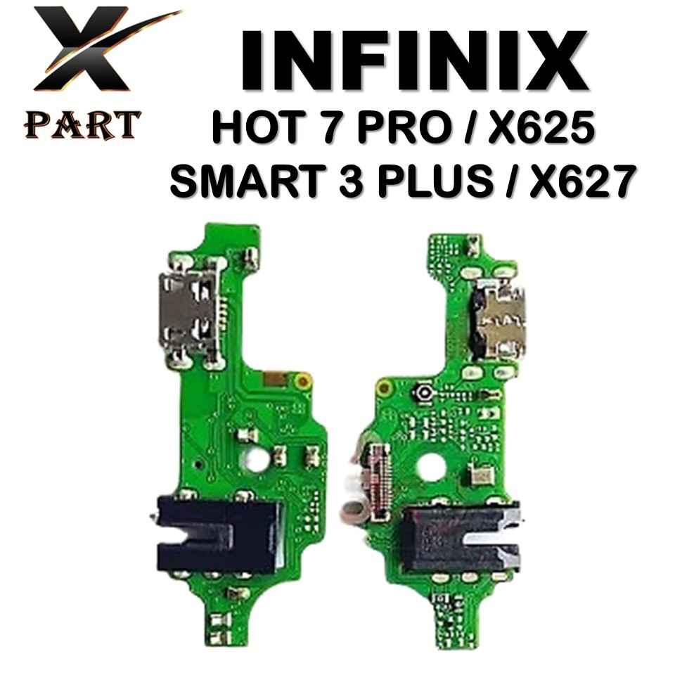 PAPAN PCB INFINIX HOT 7 PRO / X625 / SMART 3 PLUS / X627 CHARGER + MIC + HEADSET